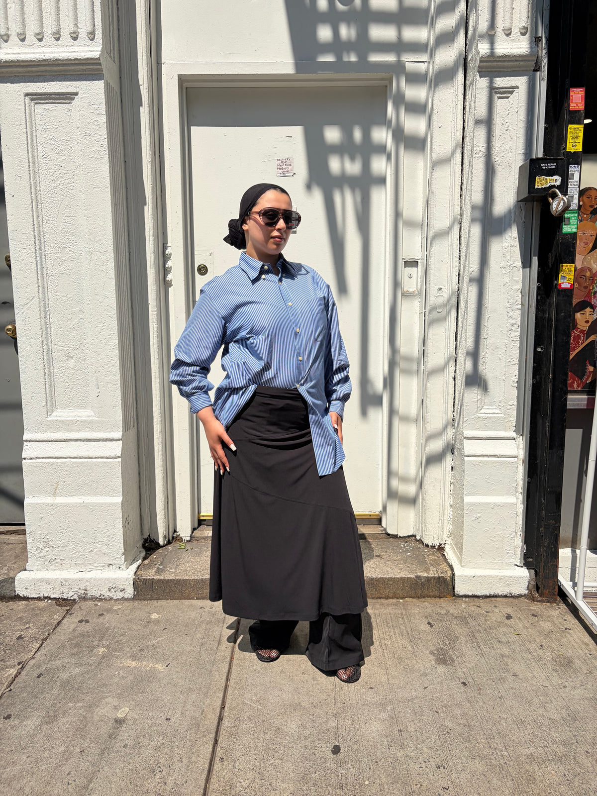 Black Jersey Skirt