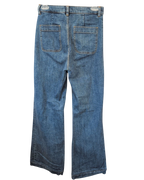 Paris Atelier High-Waisted Wide-Leg Patch Pocket Jeans