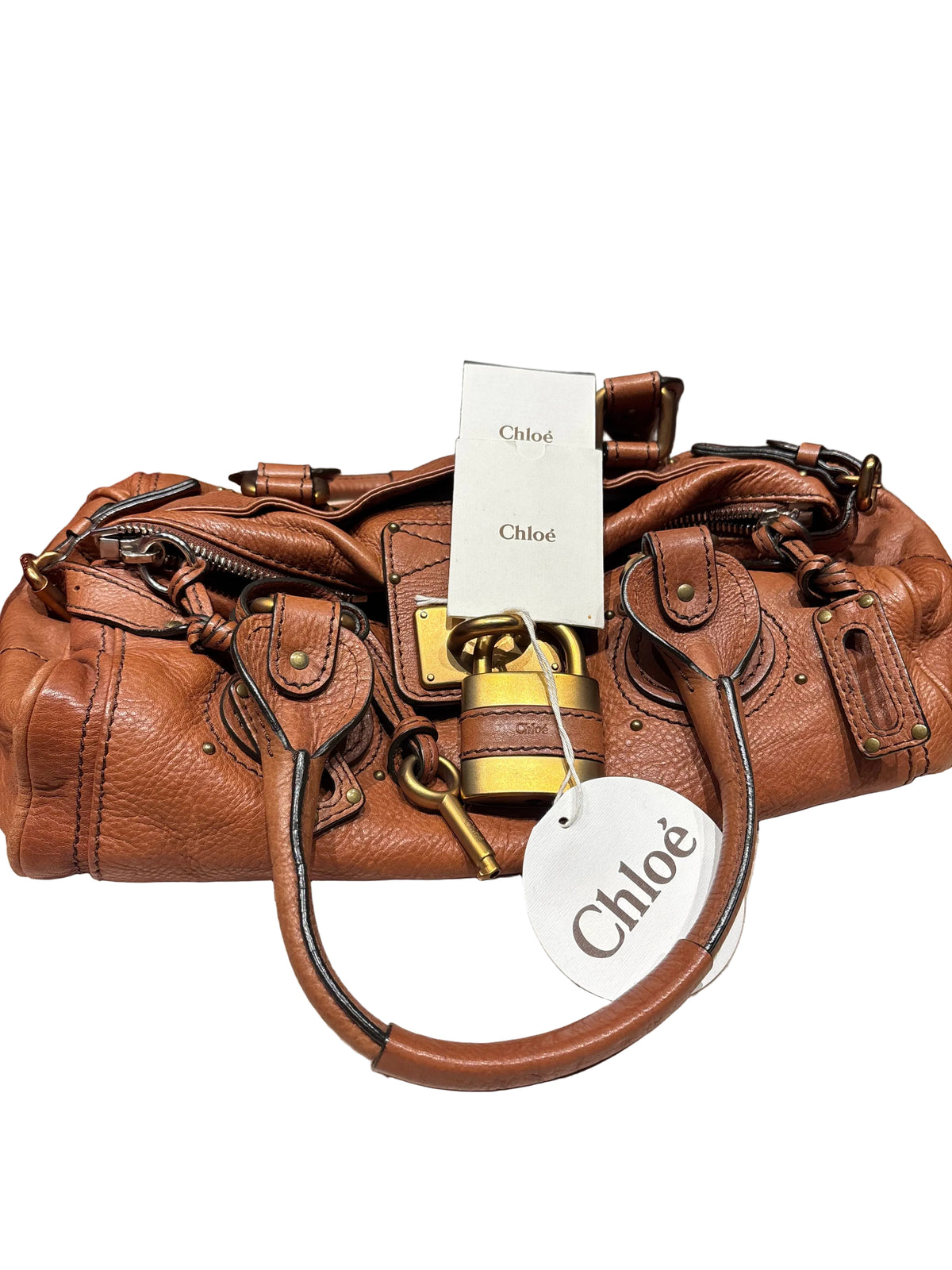 Chloé Paddington Leather Satchel – Tan