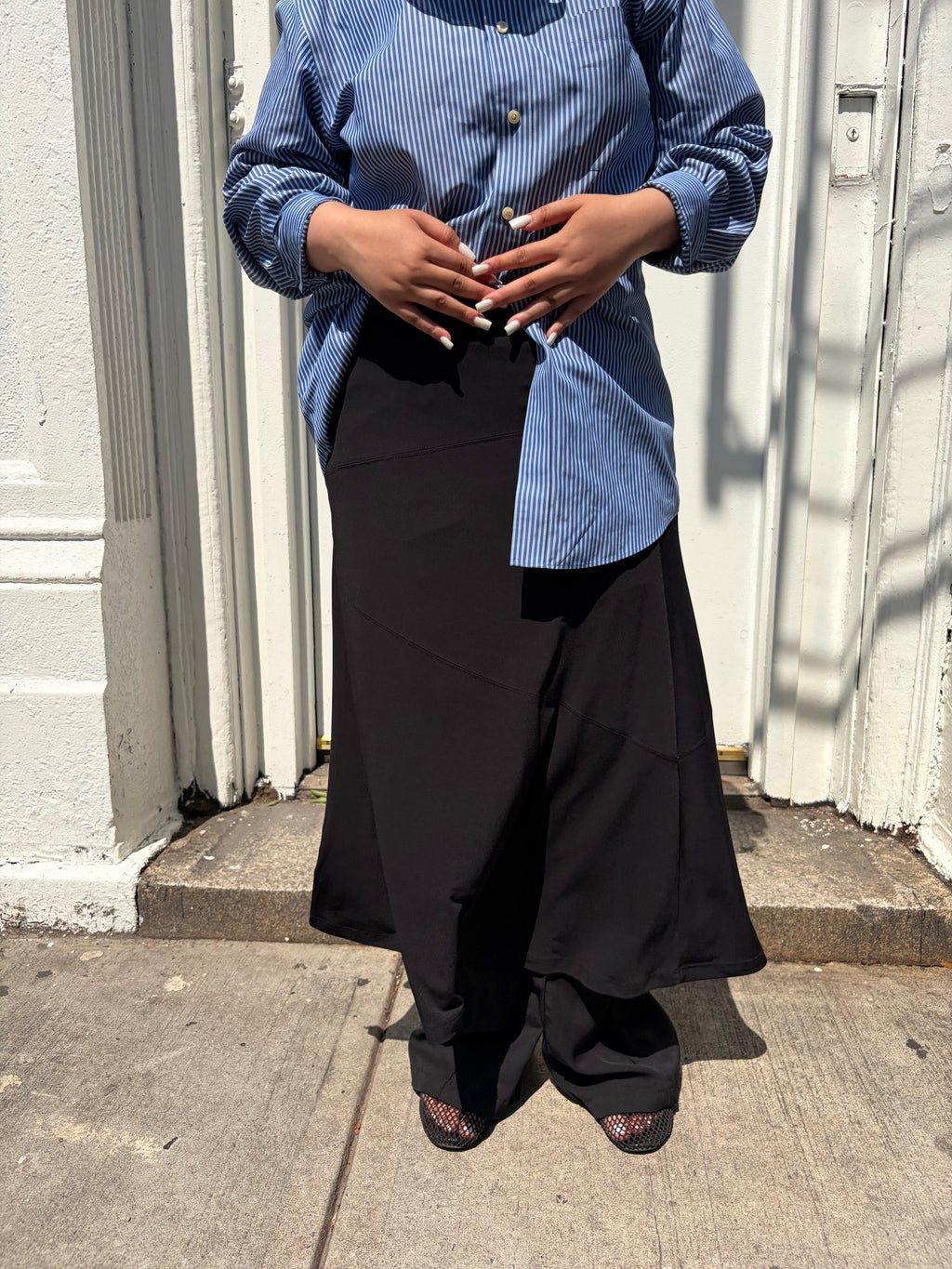Black Jersey Skirt