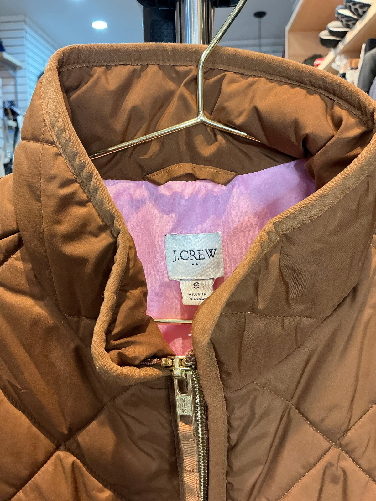 J.Crew Diamond Quilted Excursion Vest