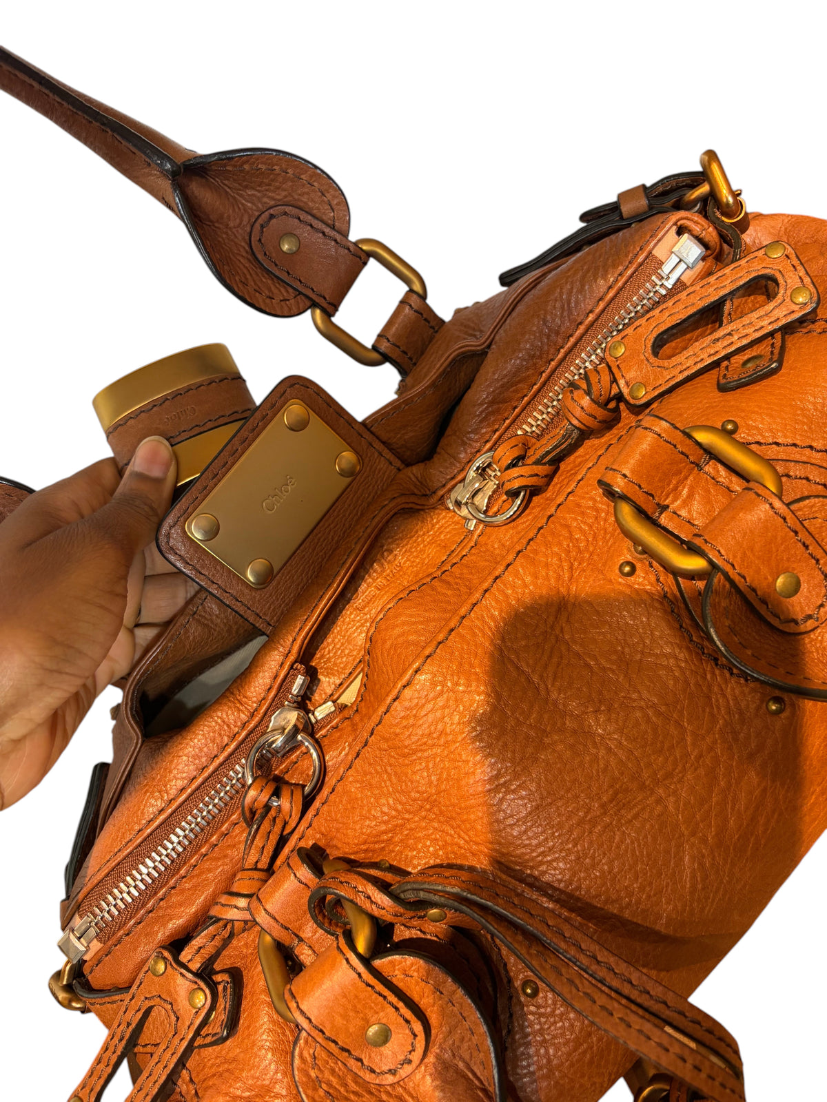 Chloé Paddington Leather Satchel – Tan