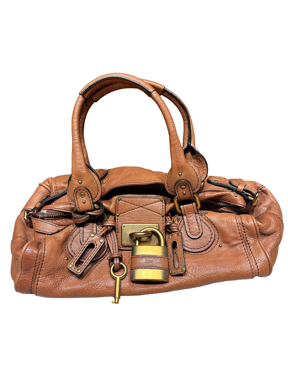 Chloé Paddington Leather Satchel – Tan