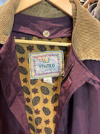 Ventilo La Colline Vintage Plum Long Trench Coat
