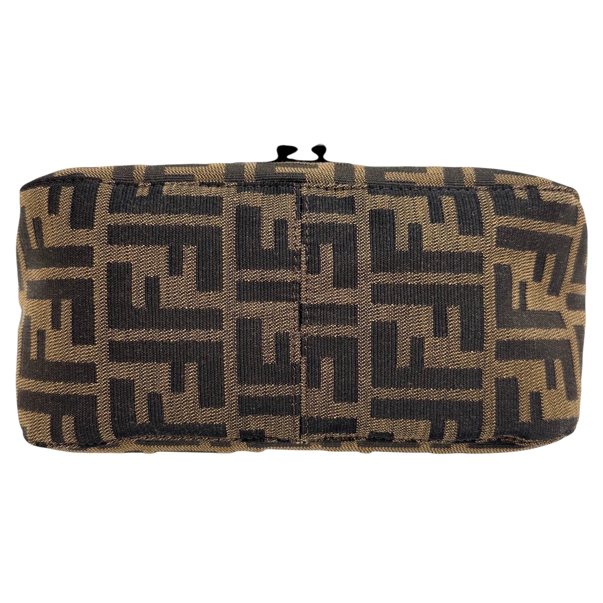 FENDI Mini Mamma Baguette Brown Zucca Canvas Hand Bag