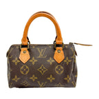 LOUIS VUITTON Mini Speedy Brown Monogram Canvas (Strap Included)