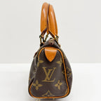 LOUIS VUITTON Mini Speedy Brown Monogram Canvas (Strap Included)