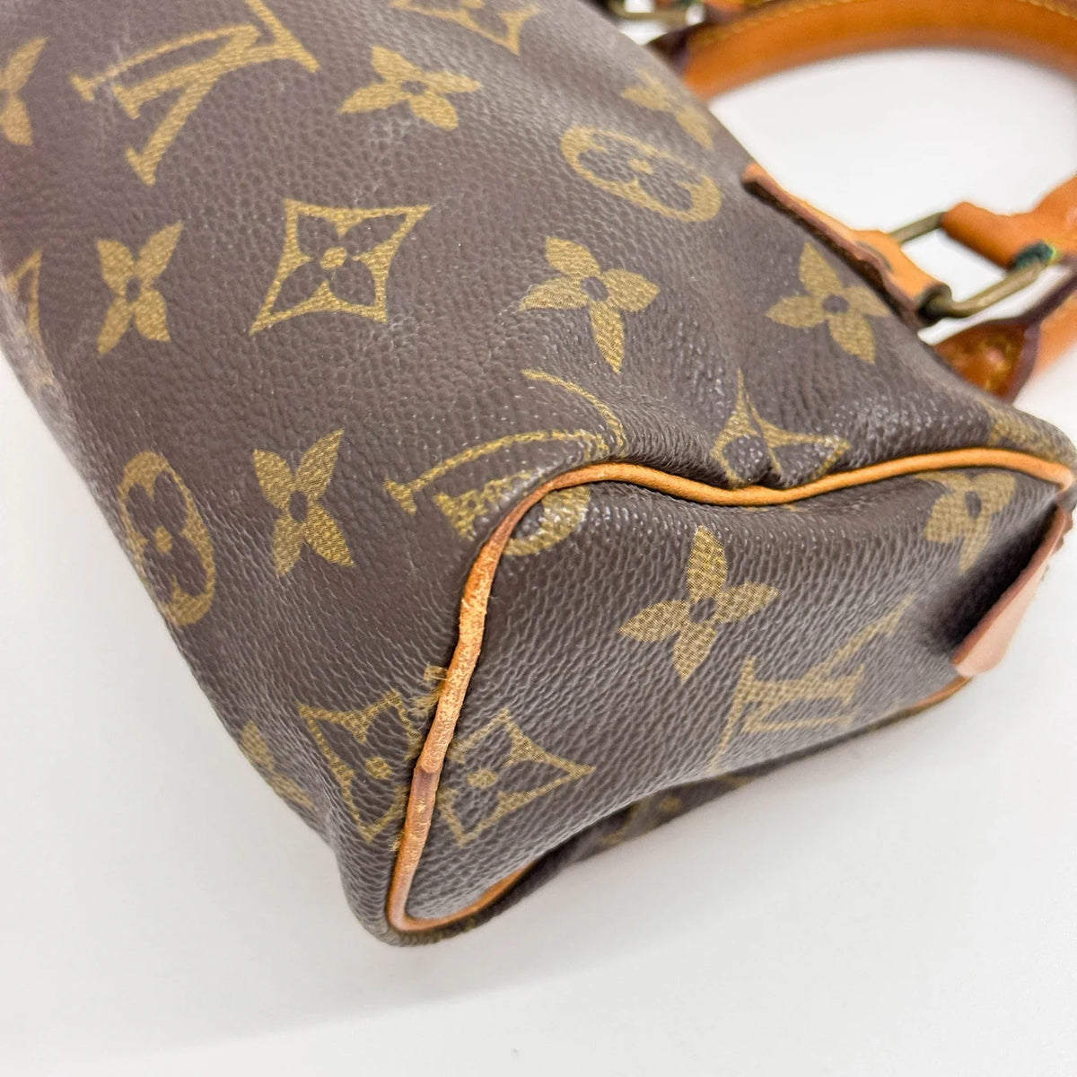 LOUIS VUITTON Mini Speedy Brown Monogram Canvas (Strap Included)