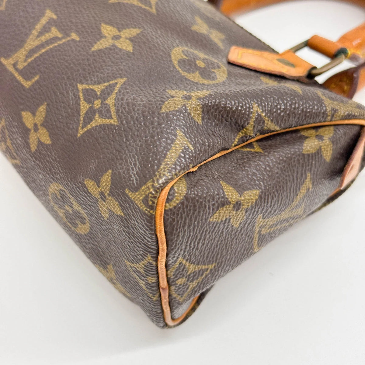 LOUIS VUITTON Mini Speedy Brown Monogram Canvas (Strap Included)