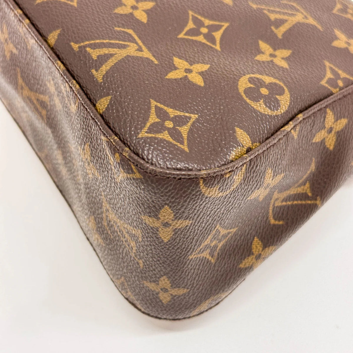 LOUIS VUITTON Brown Monogram Canvas Shoulder Bag