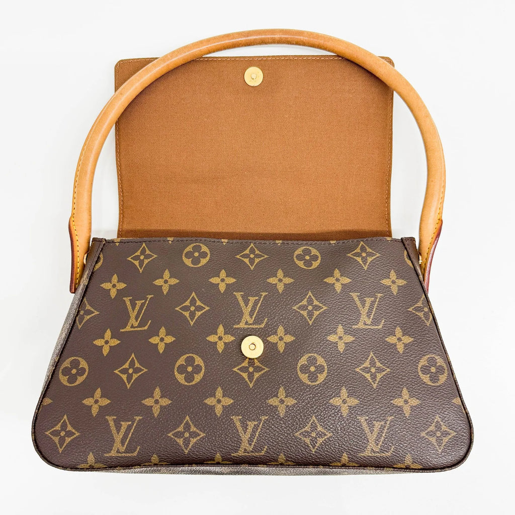 LOUIS VUITTON Brown Monogram Canvas Shoulder Bag
