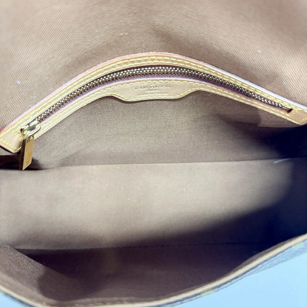 LOUIS VUITTON Brown Monogram Canvas Shoulder Bag