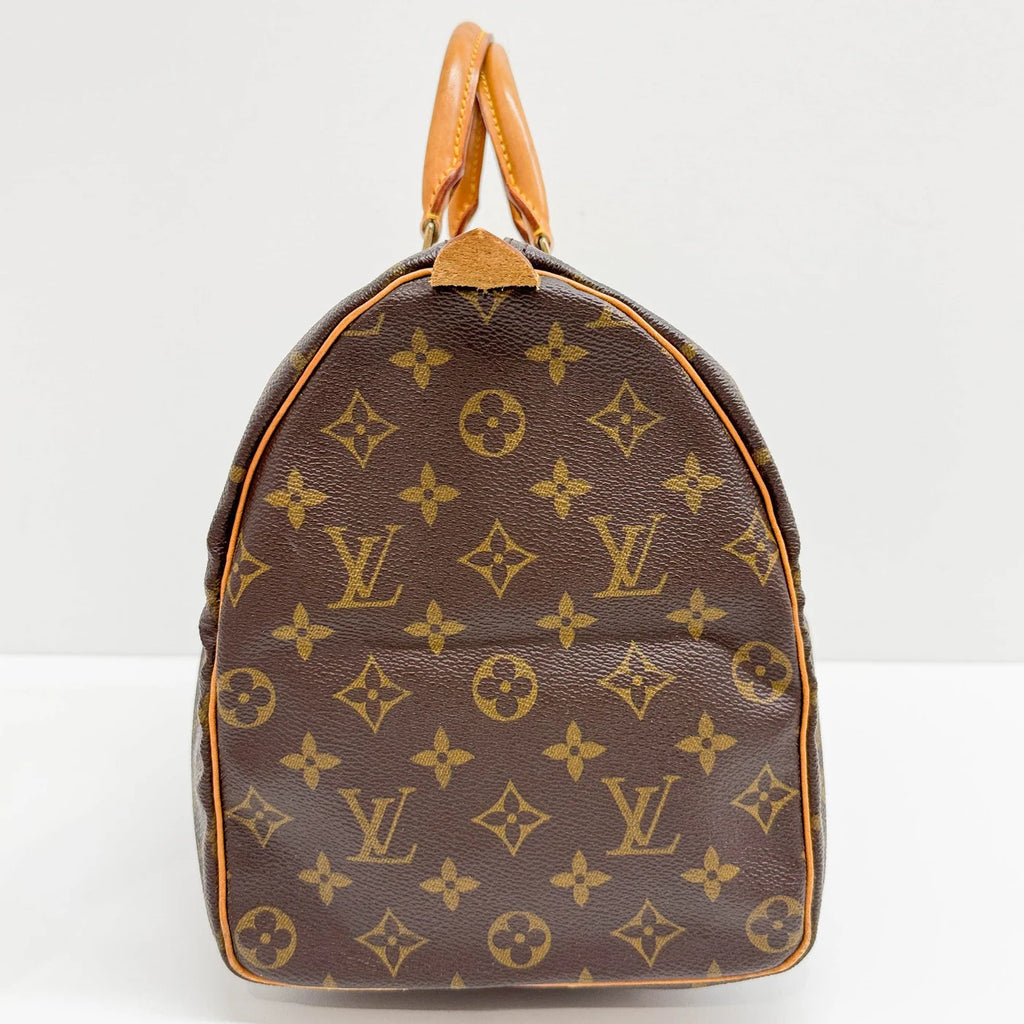 LOUIS VUITTON Speedy 35 Brown Monogram Canvas Hand Bag