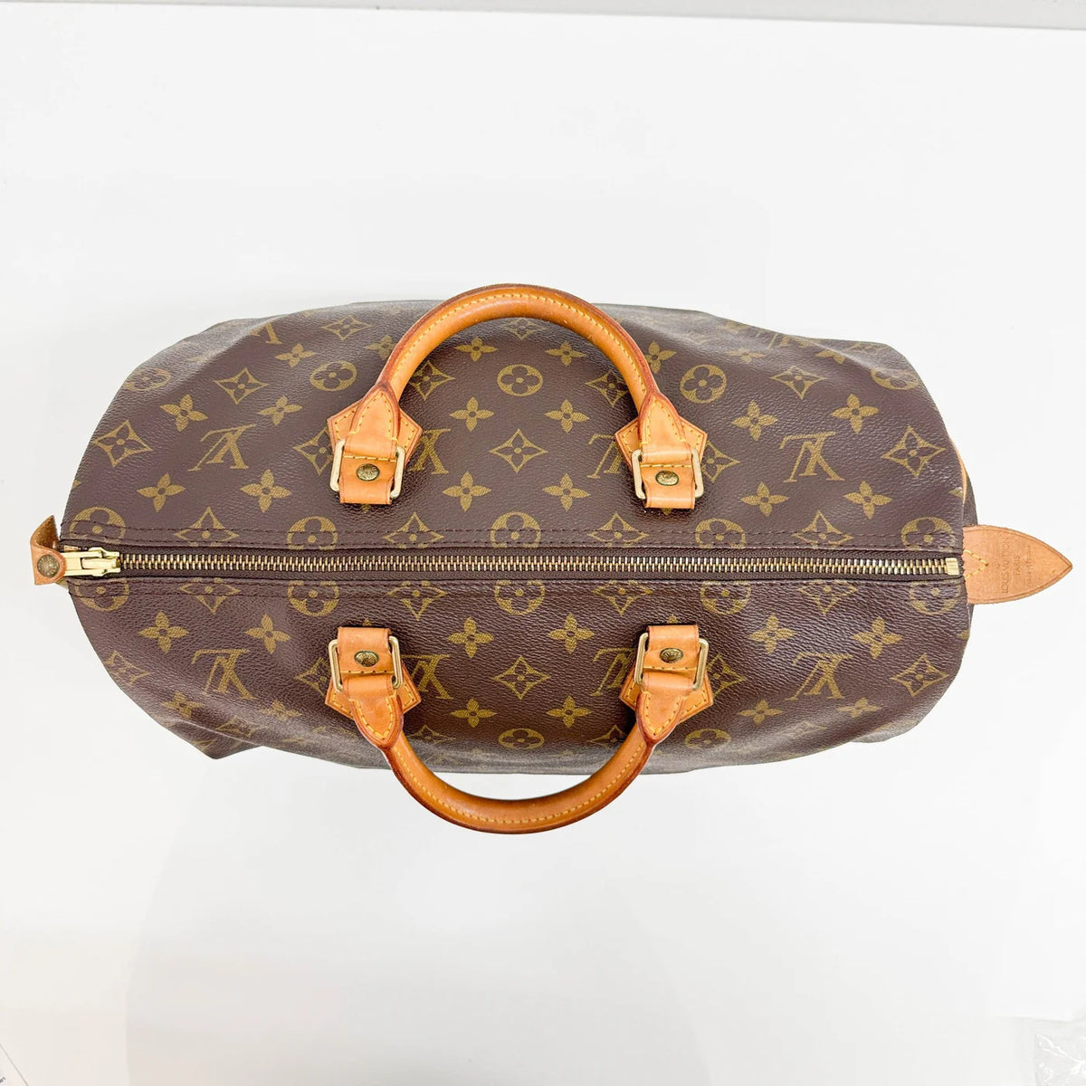 LOUIS VUITTON Speedy 35 Brown Monogram Canvas Hand Bag