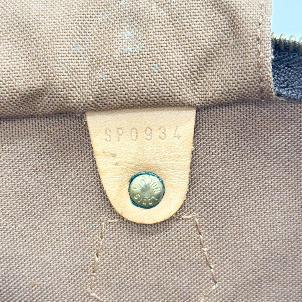 LOUIS VUITTON Speedy 35 Brown Monogram Canvas Hand Bag