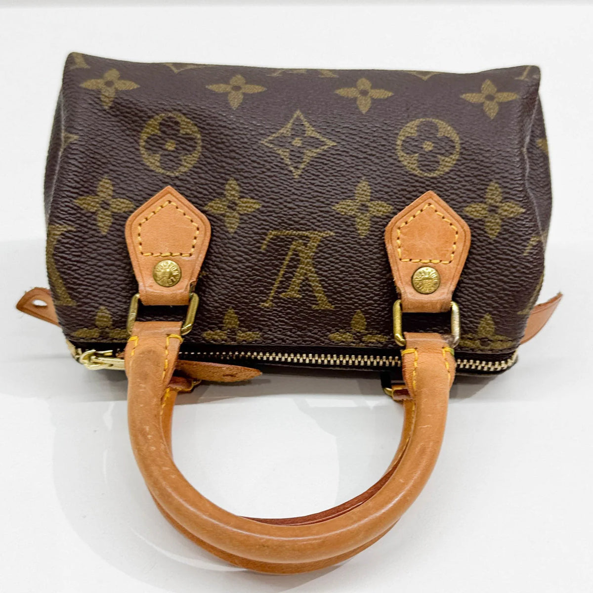 LOUIS VUITTON Nano Speedy Brown Monogram Canvas (Strap Included)
