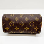 LOUIS VUITTON Nano Speedy Brown Monogram Canvas (Strap Included)
