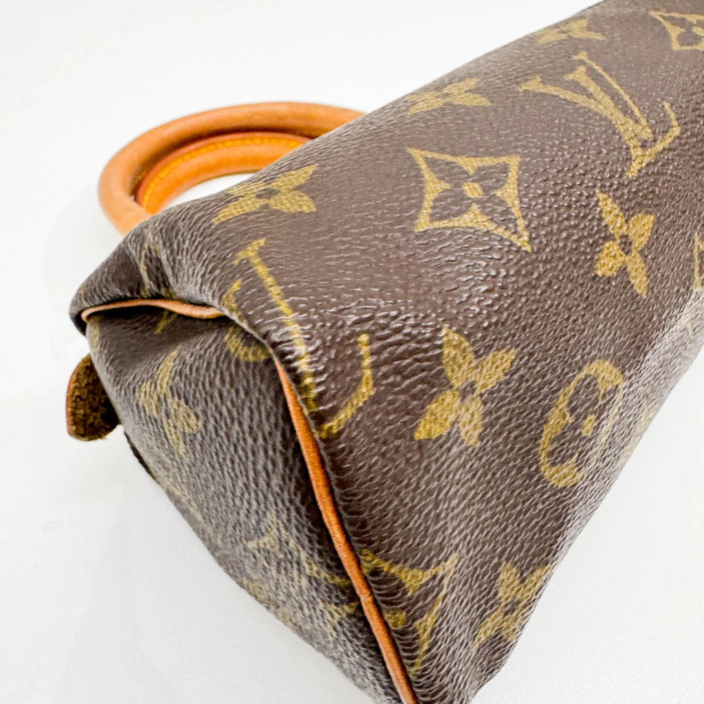 LOUIS VUITTON Nano Speedy Brown Monogram Canvas (Strap Included)