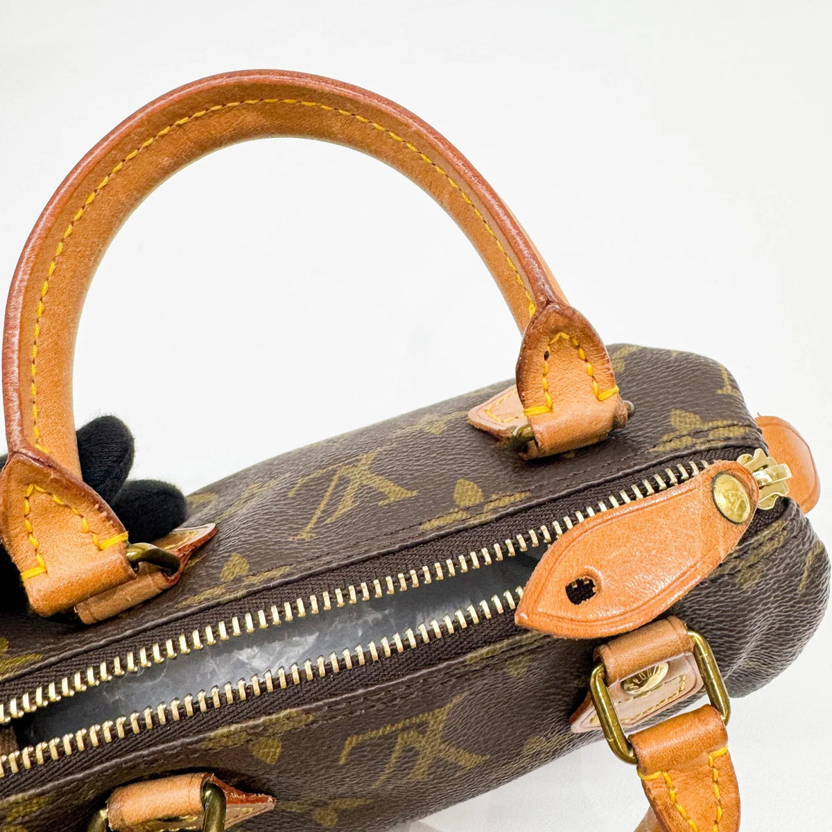 LOUIS VUITTON Nano Speedy Brown Monogram Canvas (Strap Included)
