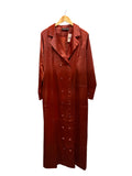 Sainte Dame Satin Trench Coat – Rust | New with Tags
