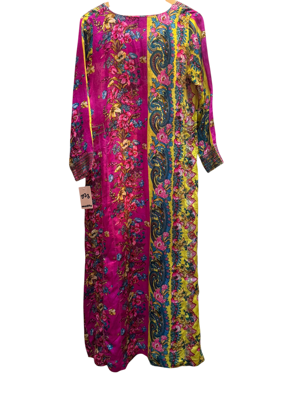 Vibrant Floral Maxi Kaftan Dress