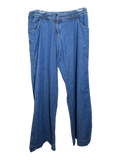 Vintage Braided Waistband Wide-Leg Denim Jeans
