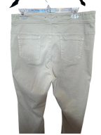 High-Rise Raw Hem Straight-Leg Pants