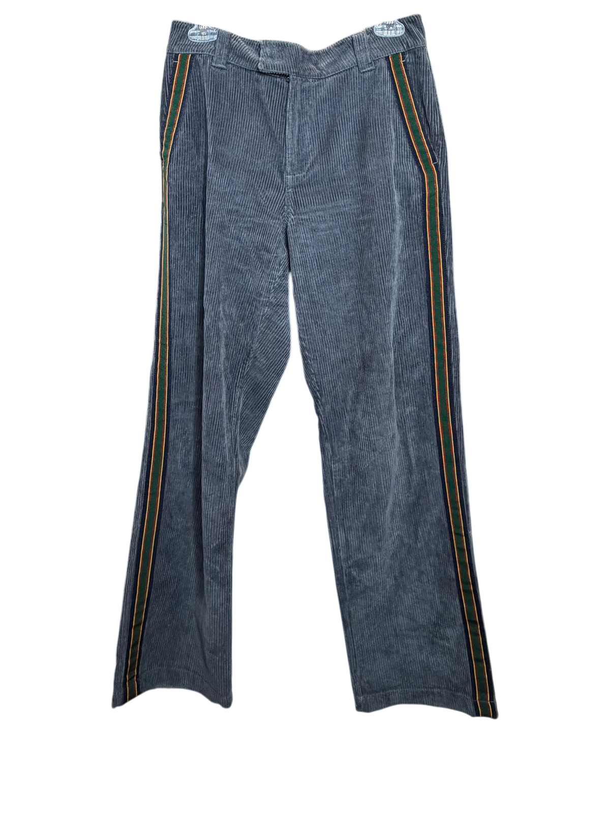 Vintage Side-Striped Grey Corduroy Pants