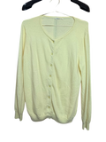 WoolOvers Pale Yellow V-Neck Button-Front Cardigan