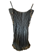 Raoul Arango for Saks Fifth Avenue Black 100% Silk Lace Vintage Evening Midi Dress