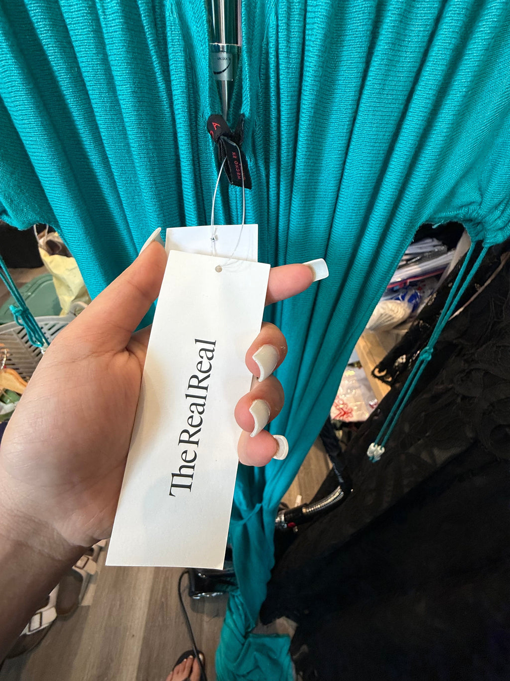 Turquoise Teal Off-the-Shoulder Maxi Dress