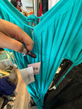 Turquoise Teal Off-the-Shoulder Maxi Dress