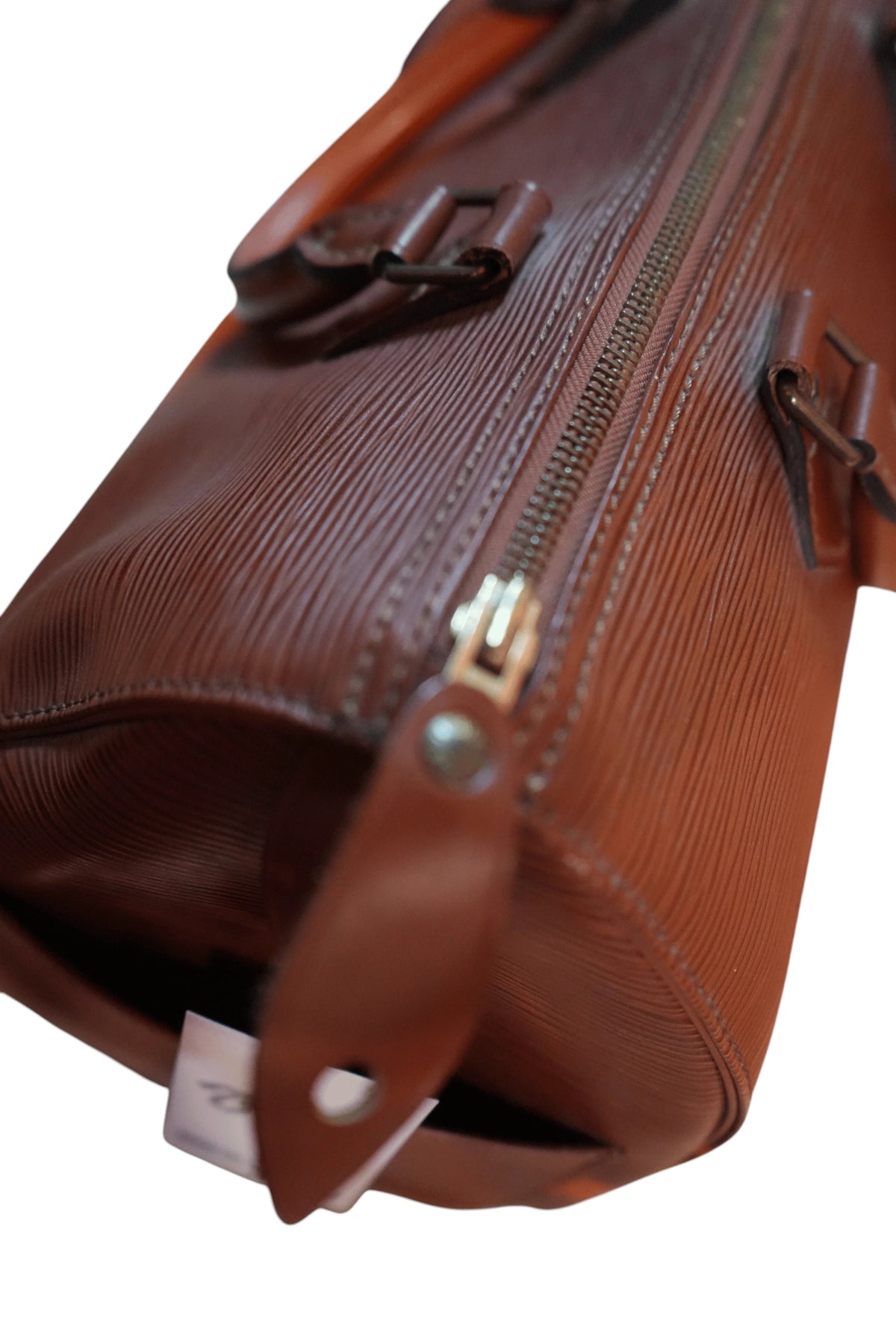 Modify Thrift Louis Vuitton Speedy 30 handbag in Kenyan Brown textured Epi leather with gold-tone zipper detail